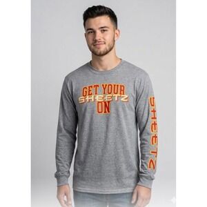 Sheetz Get Your Sheetz On Long Sleeve Graphic Tee Heather Gray Mens XL